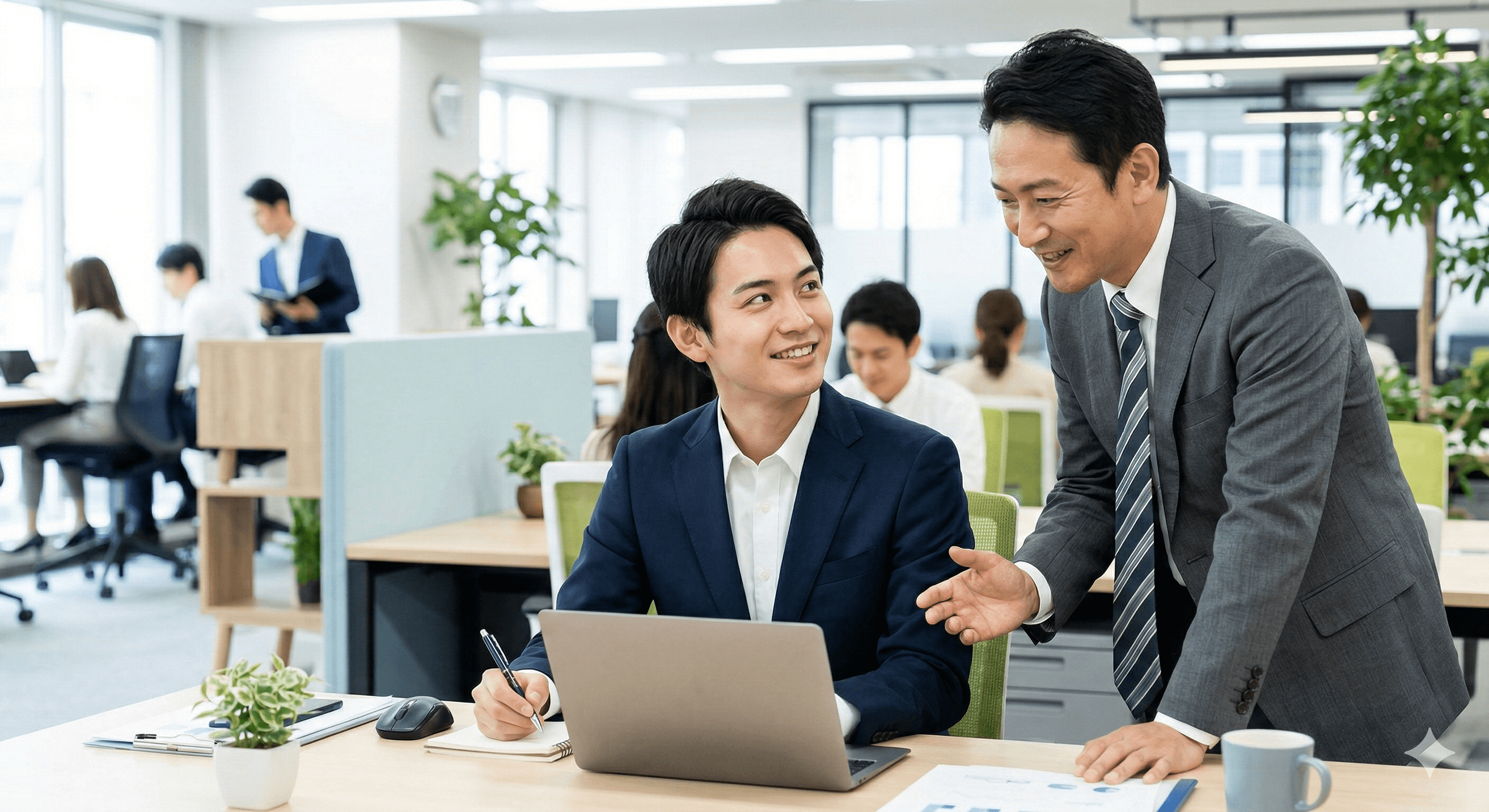 入社後も半年間、伴走支援